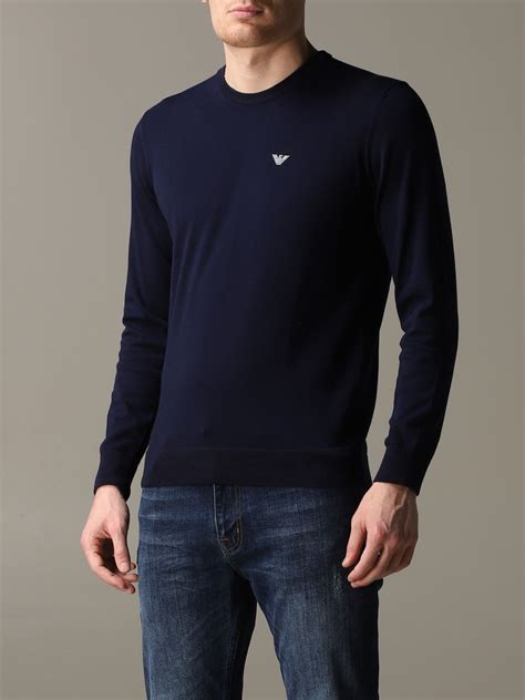 armani jumper mens|emporio armani sweaters sale men.